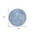 8' Sky Blue And Navy Blue Round Abstract Washable Indoor Outdoor Area Rug - Sky Blue, Navy Blue