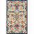 3'6" X 5'6" Orange Floral Non Skid Indoor Outdoor Area Rug - 606114678236