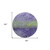 8' Purple Green And Black Round Abstract Washable Indoor Outdoor Area Rug