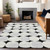 9' X 12' Black Gray And Ivory Abstract Washable Indoor Outdoor Area Rug - 608219363284
