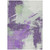 8' X 10' Purple Mint Green And Ivory Abstract Washable Indoor Outdoor Area Rug - Purple, Mint Green, Ivory