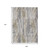 9' X 12' Beige And Gray Striped Washable Indoor Outdoor Area Rug
