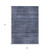 9' X 12' Navy Blue And Gray Striped Washable Indoor Outdoor Area Rug - Navy Blue, Gray