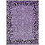 10' X 14' Purple Animal Print Washable Indoor Outdoor Area Rug