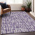 10' X 14' Purple And Lavender Abstract Washable Indoor Outdoor Area Rug Transitional Style - Purple, Lavender Color