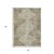 8' X 10' Fern Green And Beige Geometric Washable Indoor Outdoor Area Rug