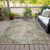 8' X 10' Fern Green And Beige Geometric Washable Indoor Outdoor Area Rug