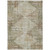 8' X 10' Fern Green And Beige Geometric Washable Indoor Outdoor Area Rug