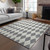 8' X 10' Gray And Ivory Geometric Washable Indoor Outdoor Area Rug - 608219277666