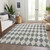 8' X 10' Gray And Ivory Geometric Washable Indoor Outdoor Area Rug - 608219277666