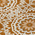 8' Orange Copper And Beige Round Floral Medallion Washable Indoor Outdoor Area Rug