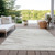 10' X 14' Ivory And Beige Abstract Washable Indoor Outdoor Area Rug Transitional Style - Ivory, Beige Color