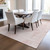 9' X 12' Blush And Pink Geometric Washable Indoor Outdoor Area Rug