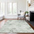 10' X 14' Artichoke Green And Ivory Geometric Washable Indoor Outdoor Area Rug Transitional Style - Artichoke Green, Ivory Color