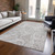 9' X 12' Taupe Beige And Ivory Paisley Washable Indoor Outdoor Area Rug