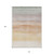 10' X 14' Coral Striped Washable Indoor Outdoor Area Rug