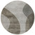 8' Taupe Beige And Chocolate Round Abstract Washable Indoor Outdoor Area Rug - Taupe, Beige, Chocolate