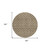 8' Brown And Beige Round Geometric Washable Indoor Outdoor Area Rug Transitional Style - Brown, Beige Color