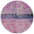 8' Blush And Mint Green Round Abstract Washable Indoor Outdoor Area Rug - Blush, Mint Green