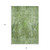 8' X 10' Olive Green And Artichoke Green Abstract Washable Indoor Outdoor Area Rug