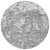 8' Gray And Ivory Round Abstract Washable Indoor Outdoor Area Rug - 880016519723