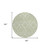 8' Artichoke Green And Ivory Round Medallion Washable Indoor Outdoor Area Rug
