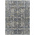 10' X 14' Charcoal Gray And Ivory Oriental Washable Indoor Outdoor Area Rug