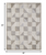 2' X 4' Gray Geometric Stain Resistant Indoor Outdoor Area Rug