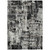 9' X 12' Black And Gray Abstract Washable Indoor Outdoor Area Rug