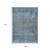 8' X 10' Blue And Ivory Abstract Washable Indoor Outdoor Area Rug