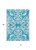 10' X 14' Turquoise And Ivory Damask Washable Indoor Outdoor Area Rug