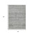 10' X 14' Gray And Charcoal Striped Washable Indoor Outdoor Area Rug