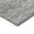 10' X 14' Gray And Charcoal Striped Washable Indoor Outdoor Area Rug