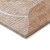 8' X 10' Salmon Copper And Ivory Abstract Washable Indoor Outdoor Area Rug