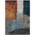 10' X 14' Copper Green And Gray Abstract Washable Indoor Outdoor Area Rug