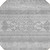 8' Silver Gray And Ivory Round Southwestern Washable Indoor Outdoor Area Rug