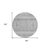 8' Silver Gray And Ivory Round Southwestern Washable Indoor Outdoor Area Rug