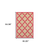 4' X 5' Red Geometric Stain Resistant Indoor Outdoor Area Rug