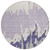 8' Purple And Ivory Round Abstract Washable Indoor Outdoor Area Rug