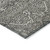 8' X 10' Pewter Floral Washable Indoor Outdoor Area Rug