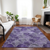 10' X 14' Purple Lilac And Lavender Abstract Washable Indoor Outdoor Area Rug