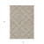 8' X 10' Brown And Ivory Geometric Washable Indoor Outdoor Area Rug