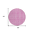 8' Blush And Ivory Round Striped Washable Indoor Outdoor Area Rug
