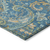 8' X 10' Navy Blue Paisley Washable Non Skid Indoor Outdoor Area Rug