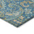 8' X 10' Navy Blue Paisley Washable Non Skid Indoor Outdoor Area Rug