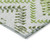 9' X 12' Green Ivory And Gray Geometric Washable Indoor Outdoor Area Rug