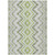 9' X 12' Green Ivory And Gray Geometric Washable Indoor Outdoor Area Rug