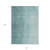 8' X 10' Teal Blue And Aqua Abstract Washable Indoor Outdoor Area Rug - 608219217938