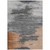 10' X 14' Rust And Gray Abstract Washable Indoor Outdoor Area Rug - 880016561456