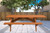 94" Brown Solid Wood Outdoor Picnic Table Home Accent